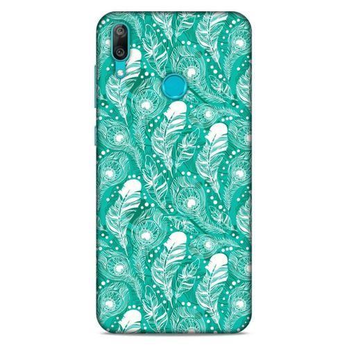 Huawei Y7 2019 Kılıf Desenli Özel Seri Tüyler (45) Liquid Air Kılıf