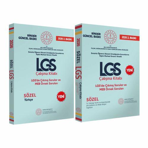 2026 8 SINIF LGS MEB Örnek Soruları Sözel Çalışma 2li Kitap SETİ RENKLİ Baskı GÜNCEL