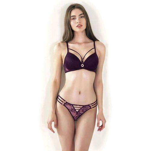 Le Jardin Kadın 5055-B Destekli Dolgulu Dantelli İpli Sütyen Takımı