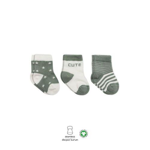 Bistyle Bistyle 3'Lü Penye Cute Stars Soket Çorap BS10115 Nil
