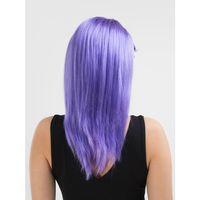 Lila Renk Uzun Düz Parti Peruğu