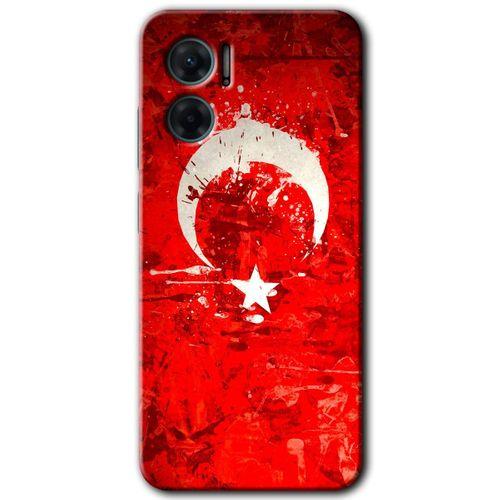 Xiaomi Redmi Note 11E HD Baskılı Kılıf + 9D Tam Ekran Koruyucu - Albayrak 2