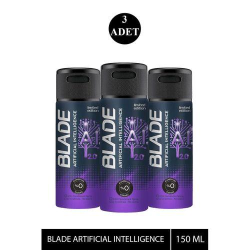 3 Adet Blade Artificial Intelligence 2.0 Deodorant 150mL