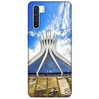 Oppo A91 Kılıf Dünya Mimarisi (16) Kalın Kılıf Brasilia Katedrali