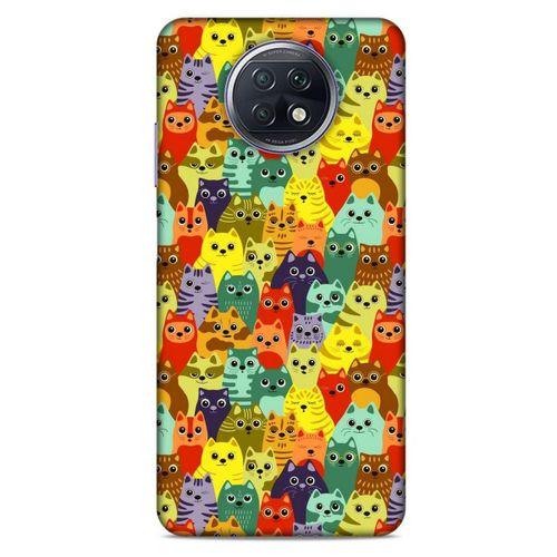 Lopard Xiaomi Redmi Note 9T Uyumlu Kılıf Kediler (38) Neo Hybrid Kılıf Mor