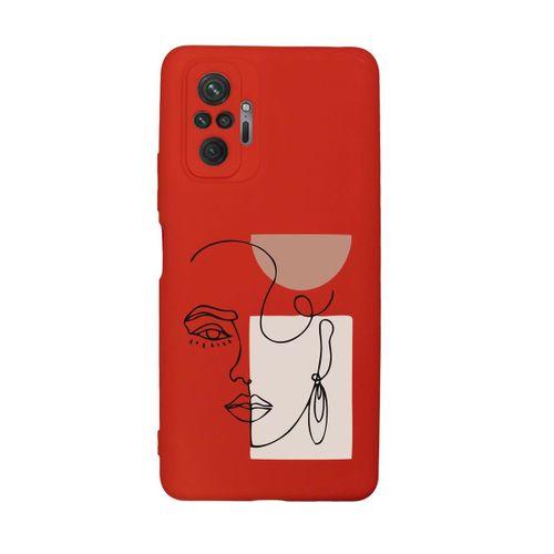 Xiaomi Redmi Note 10 Pro Max Uyumlu Women Art Desenli Premium Silikonlu Lansman Telefon Kılıfı