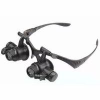 -gözlük Modeli 10x 15x 20x 25x Lens,2led Işıklı,büyüteç