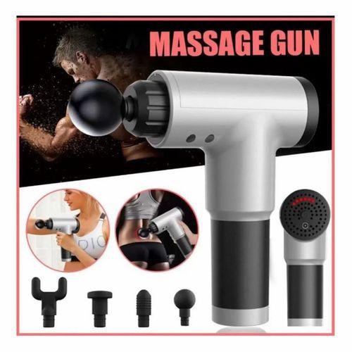 Fascial Gun RH-320 6 Kademe Hız Ayarlı, 4 Parça Başlıklı, Usb Şarjlı, Masaj Tabanca Aleti