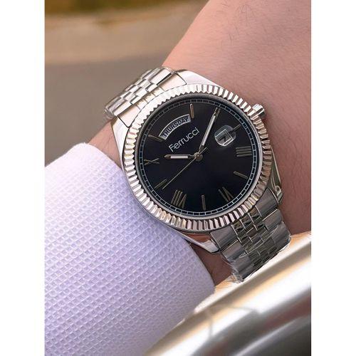 Ferrucci Nişan Ve Takım Elbiselere Özel Takvimli Kadran 2 Yıl Garantili Spor Erkek Kol Saati J3623.5