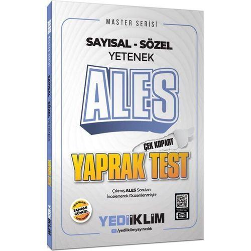 ALES Sayısal Sözel Yetenek Master Serisi Çek Kopart Yaprak Test Yediiklim Yayınları