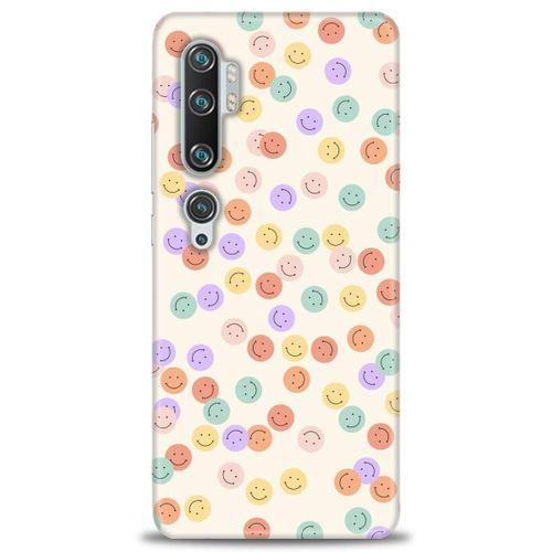 Xiaomi Mi Note 10 Kılıf HD Baskılı Kılıf - Gülen Yüzler + Tam Ekran Koruyucu