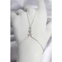 Pirinç Gümüş Renk Sıralı Yıldız Model Kadın Şahmeran