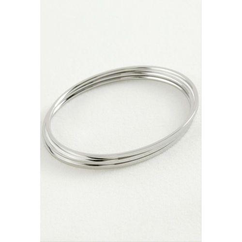 3 Adet Ajda Lüks Çelik Bilezik 65*2 mm