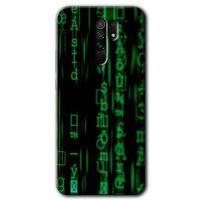 Redmi 9 Kılıf HD Desen Baskılı Arka Kapak - Matrix