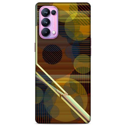 Lopard Oppo Reno 5 Pro 5G Uyumlu Kılıf Soyut Sanat (45) Baskılı Liquid Air Kılıf