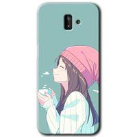 Galaxy J8 Kılıf HD Desen Baskılı Arka Kapak - Happy Girl