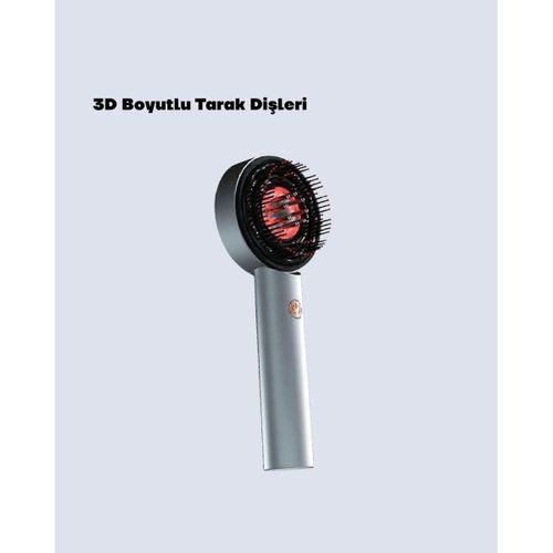 Şarjlı Saç Derisi Masaj Cihazı Kırmızı Işık Ve 3d Tarak Dişli