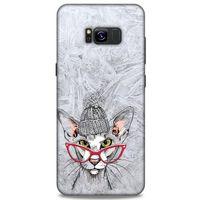 Animax Bereli Kedi Samsung Galaxy S8 Plus Kılıf Desenli Silikon