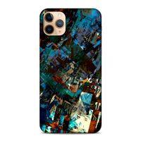 Lopard Apple Iphone 11 Pro Uyumlu Kılıf Soyut Sanat (36) Desenli Glitter Kılıf
