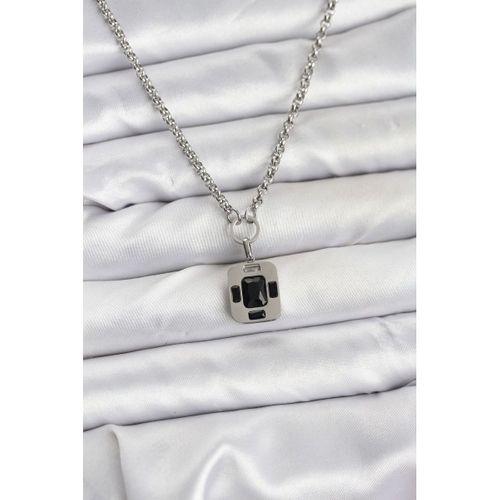 316L Çelik Zincir Gümüş Renk Vintage Model Kadın Kolye