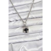 316L Çelik Zincir Gümüş Renk Vintage Model Kadın Kolye