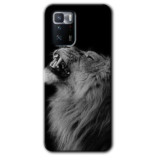 Poco x3 GT Kılıf Baskılı Arka Kapak - Lion +Tam Ekran Koruyucu