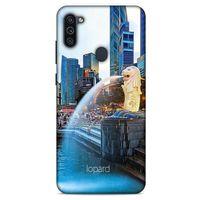 Samsung Galaxy M11 Kılıf Dünya Mimarisi (47) Crystal Flex Kılıf Merlion Singapur