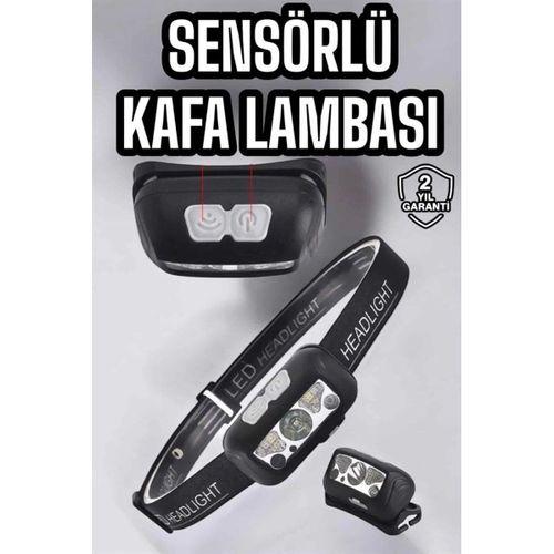 Kafa Lambası Kamp Lambası Sensörlü  Ayarlanabilir