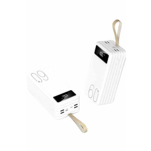 Powerbank 60.000 Mah Taşınabilir Şarj Hızlı El Fenerli Dijital Göstergeli