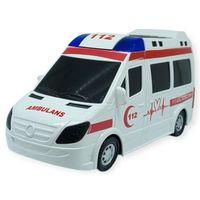 Ambulans Sesli Işıklı Pilli Yerde Gezen - 89-2689B