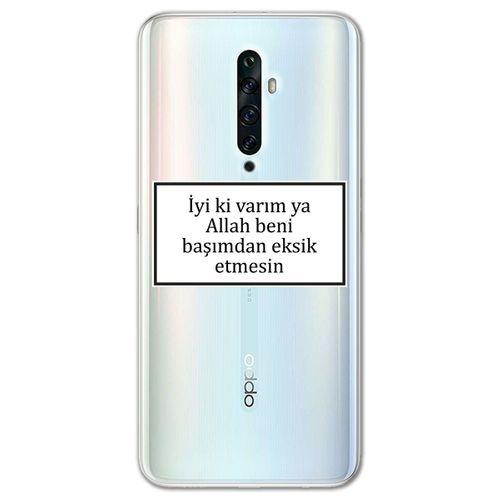 Oppo Reno 2z Kılıf HD Yazı Baskılı Silikon Arka Kapak - Yazı 11