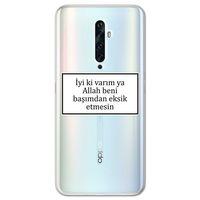 Oppo Reno 2z Kılıf HD Yazı Baskılı Silikon Arka Kapak - Yazı 11