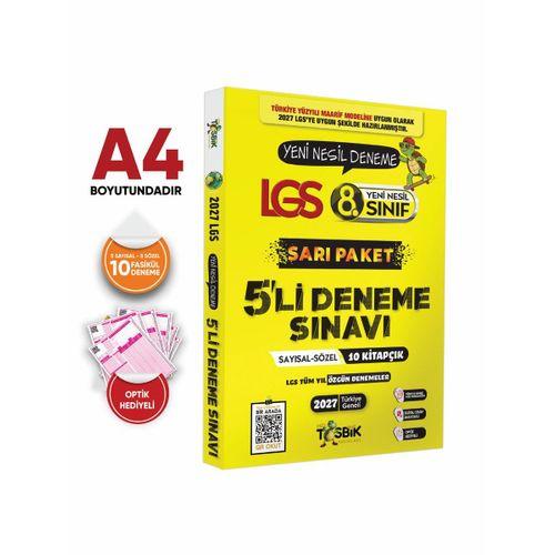 2027 LGS 8  Sınıf Deneme Paketi Yazarlar Karması SARI PAKET Tüm Konuları Kapsar Yeni Nesil Sorular