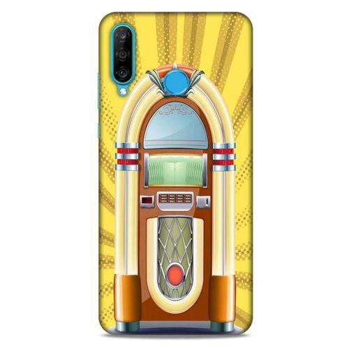 Retro (45) Desen Liquid Air Kılıf Renkli Huawei P30 Lite Kılıf