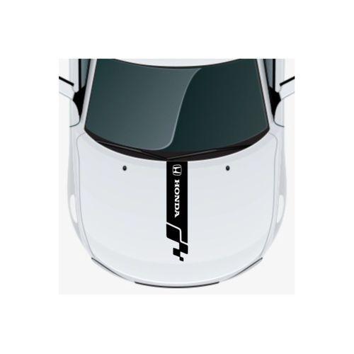 Honda Shuttle Için Uyumlu Aksesuar Oto Kaput Şerit Sticker 60 X 15 Cm