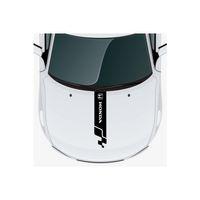 Honda Shuttle Için Uyumlu Aksesuar Oto Kaput Şerit Sticker 60 X 15 Cm