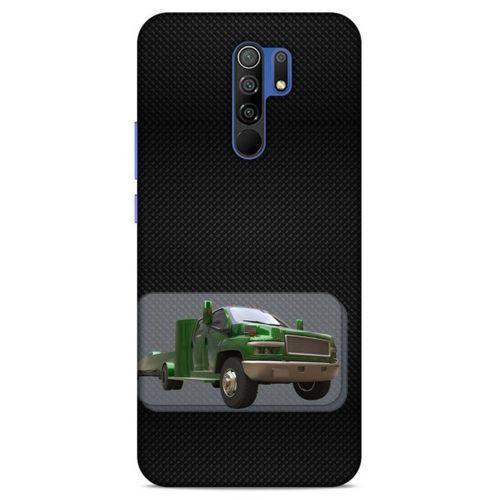 Lopard Xiaomi Redmi 9 Uyumlu Kılıf PickUpX (25) Antişok Kapak Koyu Yeşil