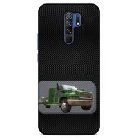 Lopard Xiaomi Redmi 9 Uyumlu Kılıf PickUpX (25) Antişok Kapak Koyu Yeşil