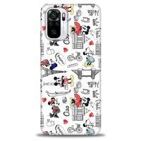 Xiaomi Redmi Note 10S Kılıf HD Baskılı Kılıf - Mickey Şehirde + Tam Ekran Koruyucu