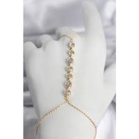 Pirinç Gold Renk Sıralı Zirkon Taşlı Kadın Şahmeran