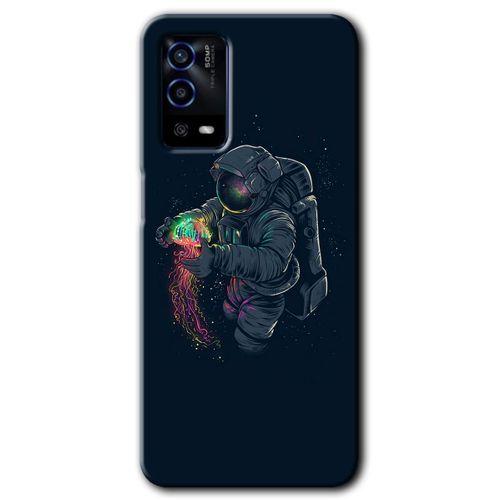 OPPO Oppo A55 Kılıf HD Desen Baskılı Arka Kapak - Astronot Kıyafeti