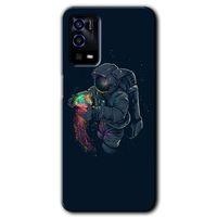 OPPO Oppo A55 Kılıf HD Desen Baskılı Arka Kapak - Astronot Kıyafeti