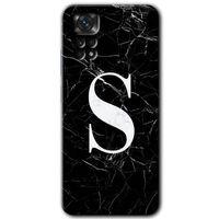 MRCİLETİSİM Xiaomi Redmi Note 11s 5G Global Kılıf HD Desen Baskılı Arka Kapak+Temperli Cam - Desenli S Harfi