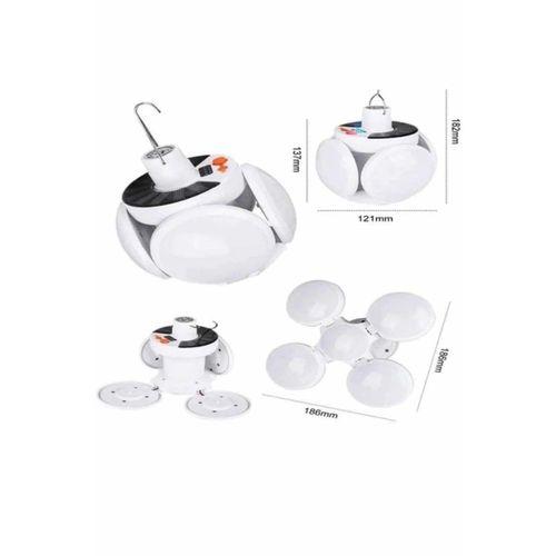 5 Kanatlı Bahçe Aydınlatma Led Askılı Solar Güneş Enerji Usb Sarjlı