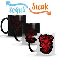 Slayer Bloody Skull Sihirli Kupa Bardak Porselen