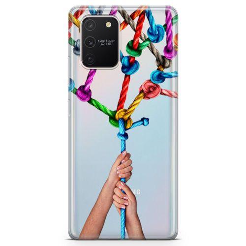 Samsung Galaxy A91 Kılıf Bağlılık Arka Kapak Koruma Desenli Full Koruyucu