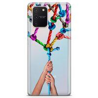 Samsung Galaxy A91 Kılıf Bağlılık Arka Kapak Koruma Desenli Full Koruyucu