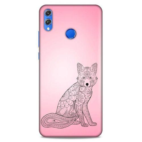 Lopard Huawei Honor 8x Uyumlu Kılıf Tattoo's (42) Rugged Armor Kılıf Pembe Dövme