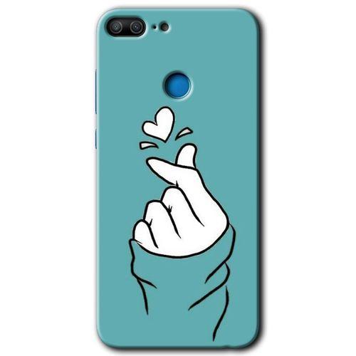 Honor 9 Lite HD Baskılı Kılıf + 9D Tam Ekran Koruyucu - Mutluluk