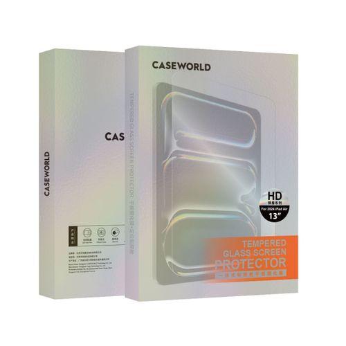 Apple iPad Air 13 2024 CaseWorld Steel Shield Serisi Temperli Cam Ekran Koruyucu + Uygulama Aparatı
